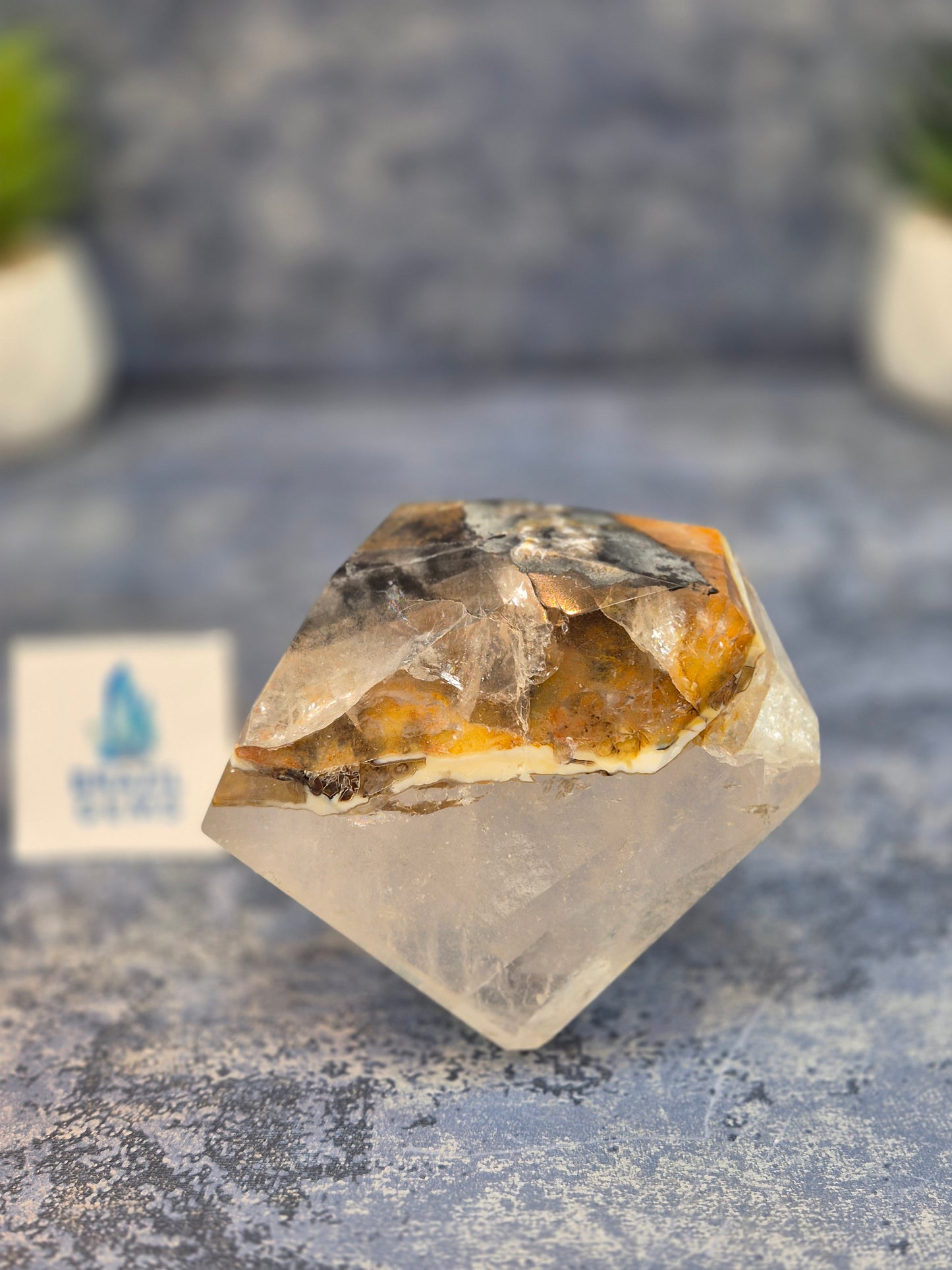 Blue Tara with Mosaic Calcite Free Form