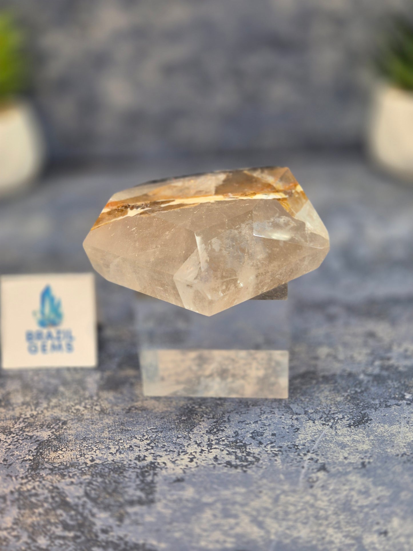 Blue Tara with Mosaic Calcite Free Form