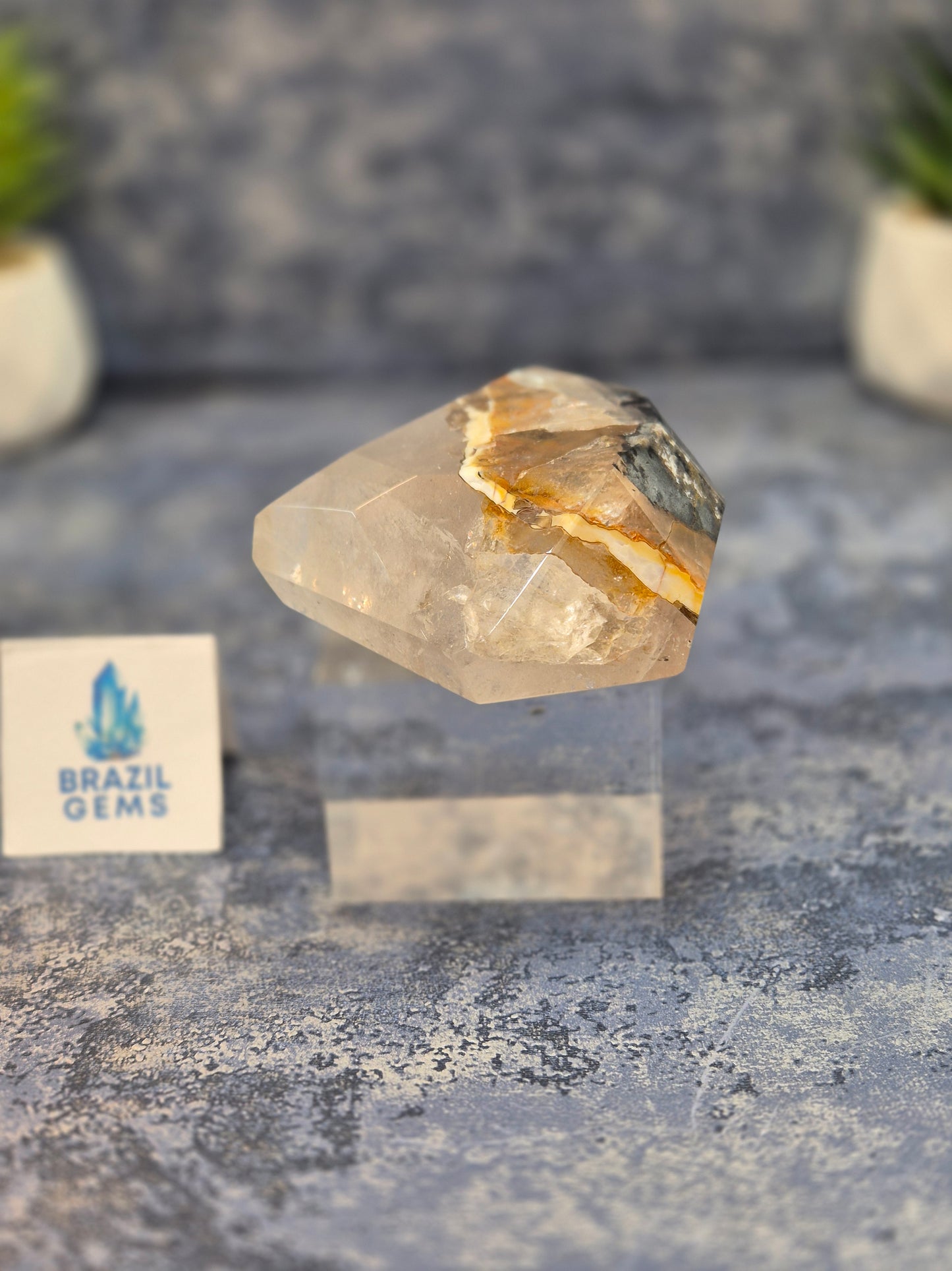 Blue Tara with Mosaic Calcite Free Form