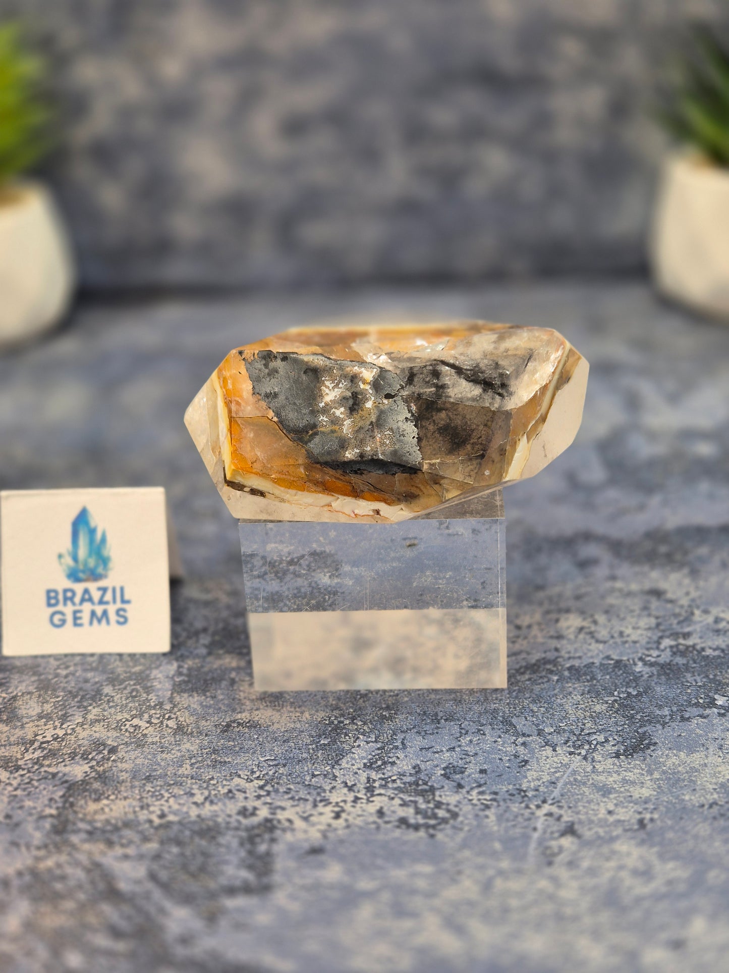 Blue Tara with Mosaic Calcite Free Form