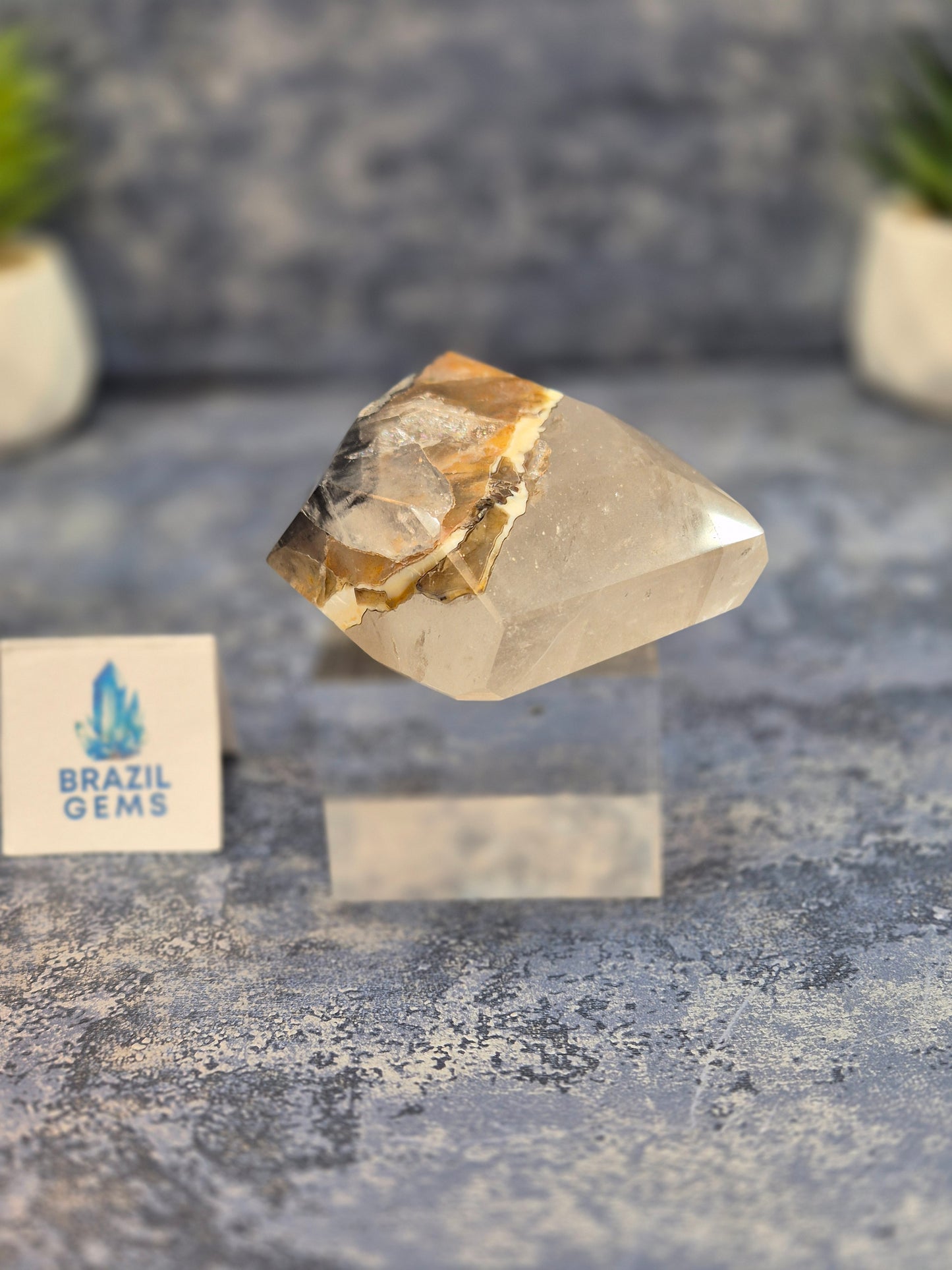 Blue Tara with Mosaic Calcite Free Form